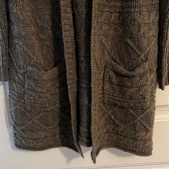 American Eagle Soft Wool blend  Long Sweater Coat Cardigan - Picture 2 of 5